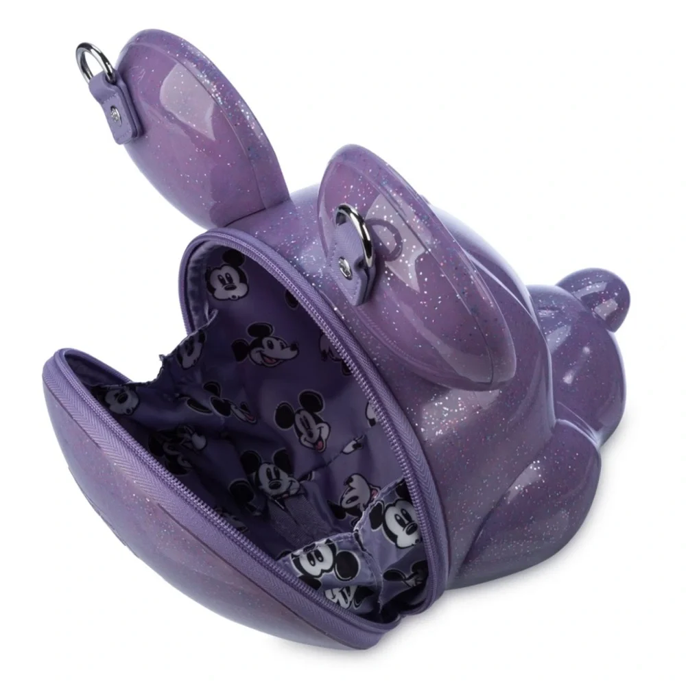 Loungefly Mickey Mouse Moulded Purple Bag Disney Parks - Picture 8 of 9